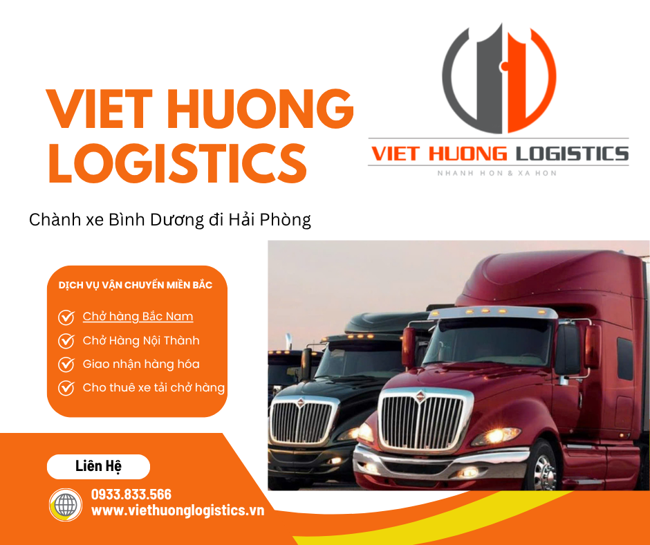 Vận Tải Hàng Bắc Nam - Vận Tải Việt Hương - LH Báo Giá: 0933833566(zalo) Chành xe Bình Dương đi Hải Phòng