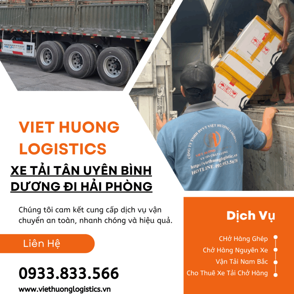 Vận Tải Hàng Bắc Nam - Vận Tải Việt Hương - LH Báo Giá: 0933833566(zalo) Gửi Hàng Bình Dương Đi Hải Phòng 2-3 ngày I 0933.833.566