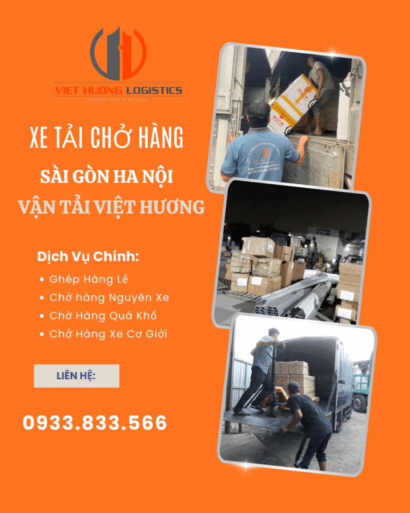 Vận Tải Hàng Bắc Nam - Vận Tải Việt Hương - LH Báo Giá: 0933833566(zalo) Xe ghép hàng đi Hưng Yên 2-3 ngày I Việt Hương 0933833566