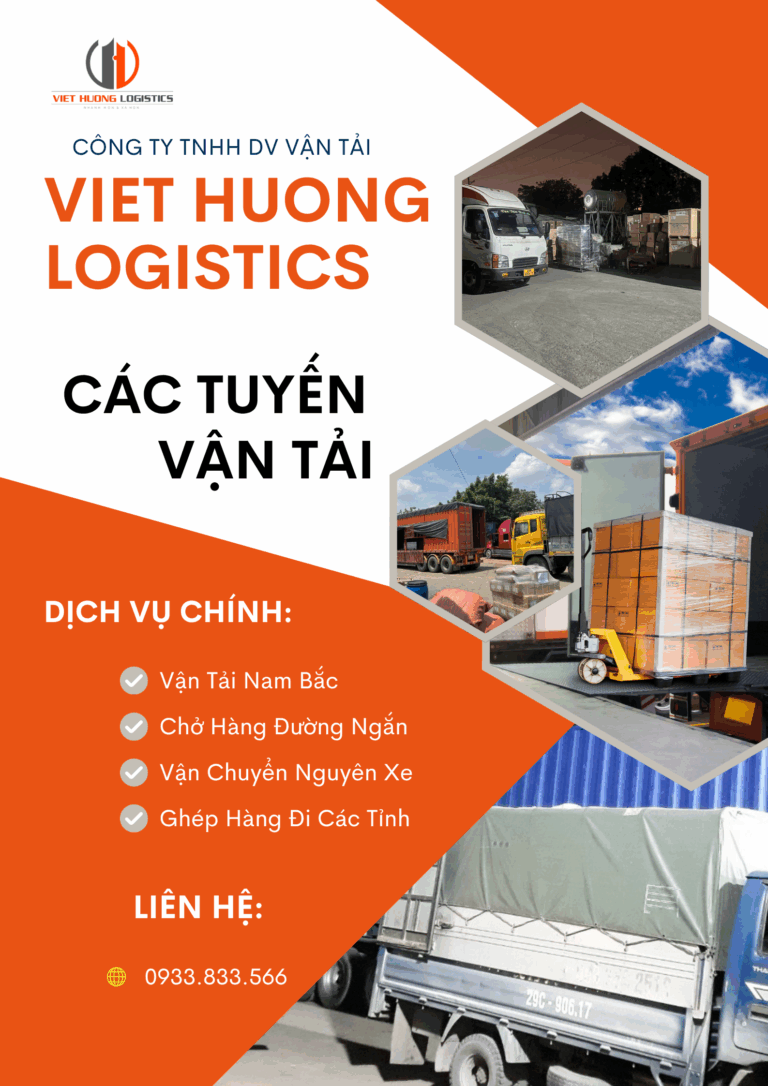 Các tuyến Vận Tải Tại Cty Vận Tải Việt hương