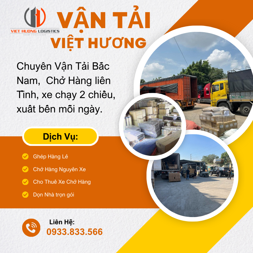 Chành Xe 2 Chiều Hà Nội Đi Đồng Tháp 2-3 ngày - Vận Tải Việt Hương