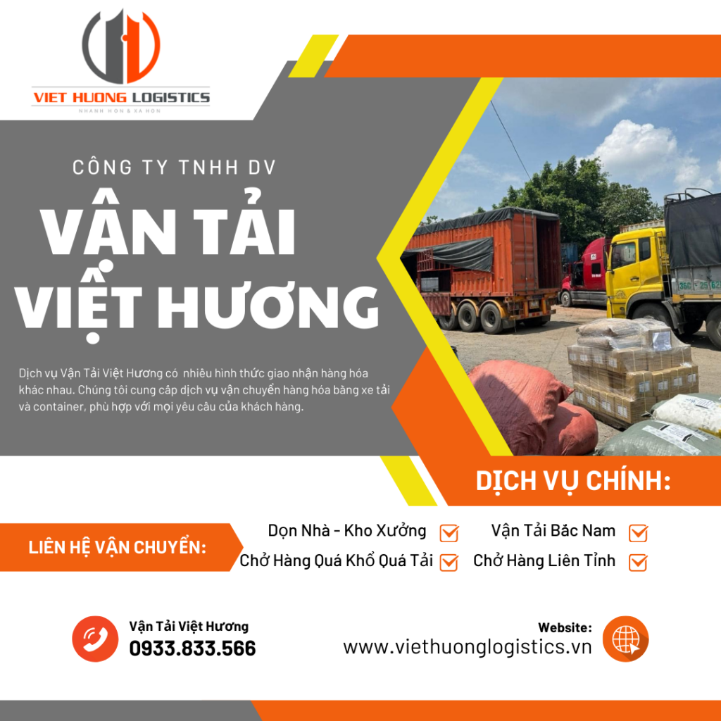 Vận Tải Hàng Bắc Nam - Vận Tải Việt Hương - LH Báo Giá: 0933833566(zalo) Xe chở Hàng Bình Dương đi Hưng Yên 2-3 ngày