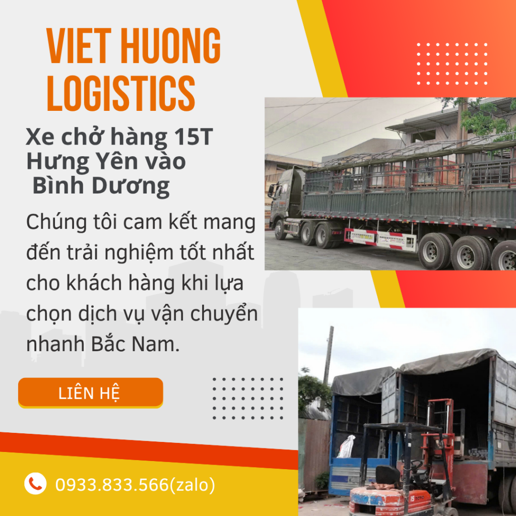 Xe chở hàng 15T Hưng Yên vào Bình Dương 0933.833.566zalo