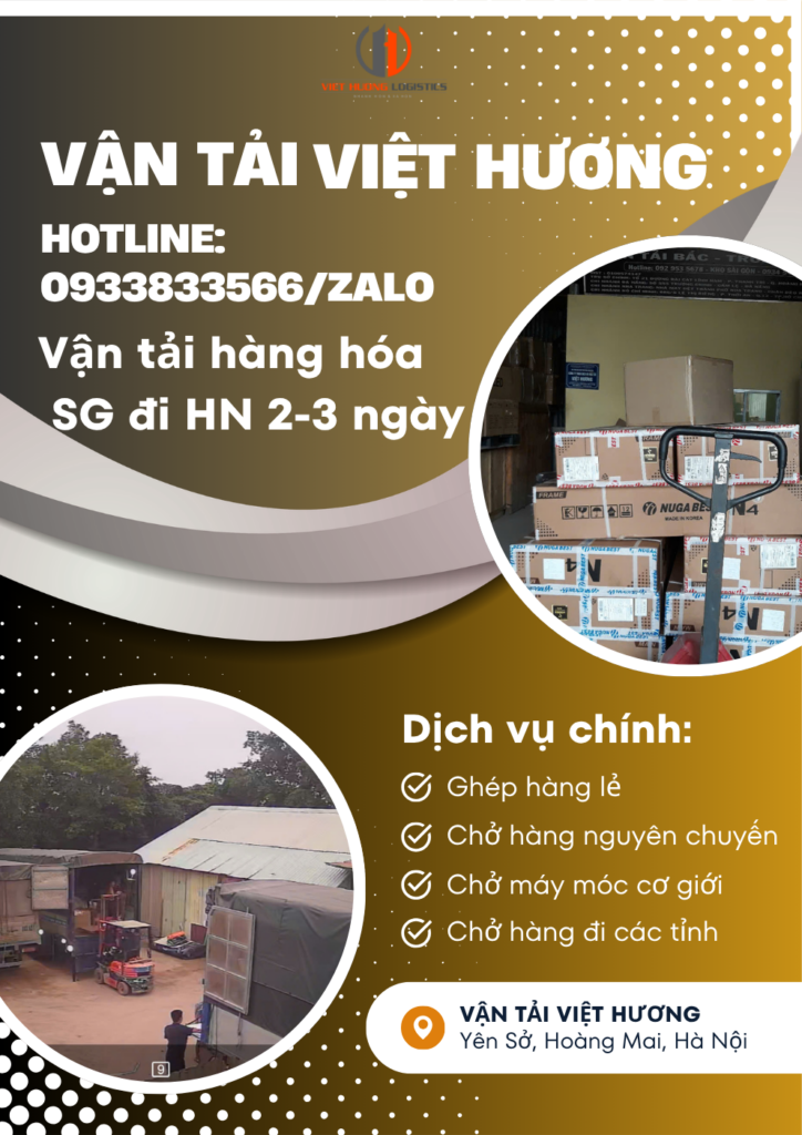 Vận tải hàng hóa SG đi HN 2-3 ngày - Vận Tải Bắc Nam Điện thoại: [0933.833.566/zalo]